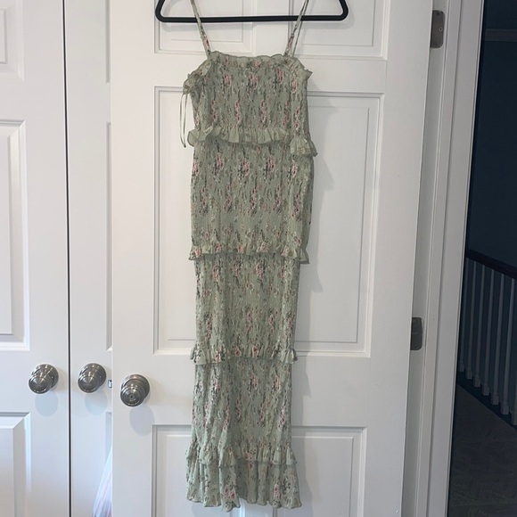 MABLE Floral Ruffle MIDI Dress - Picture 3 of 7